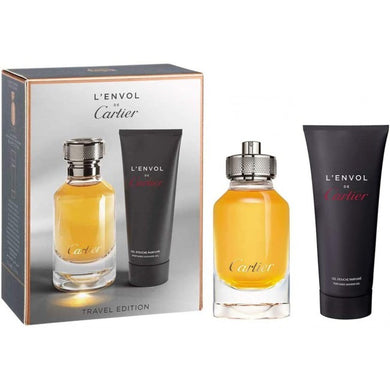 Cartier L' Envol 2 Piece Gift Set Travel Edition Eau de Parfum for Men
