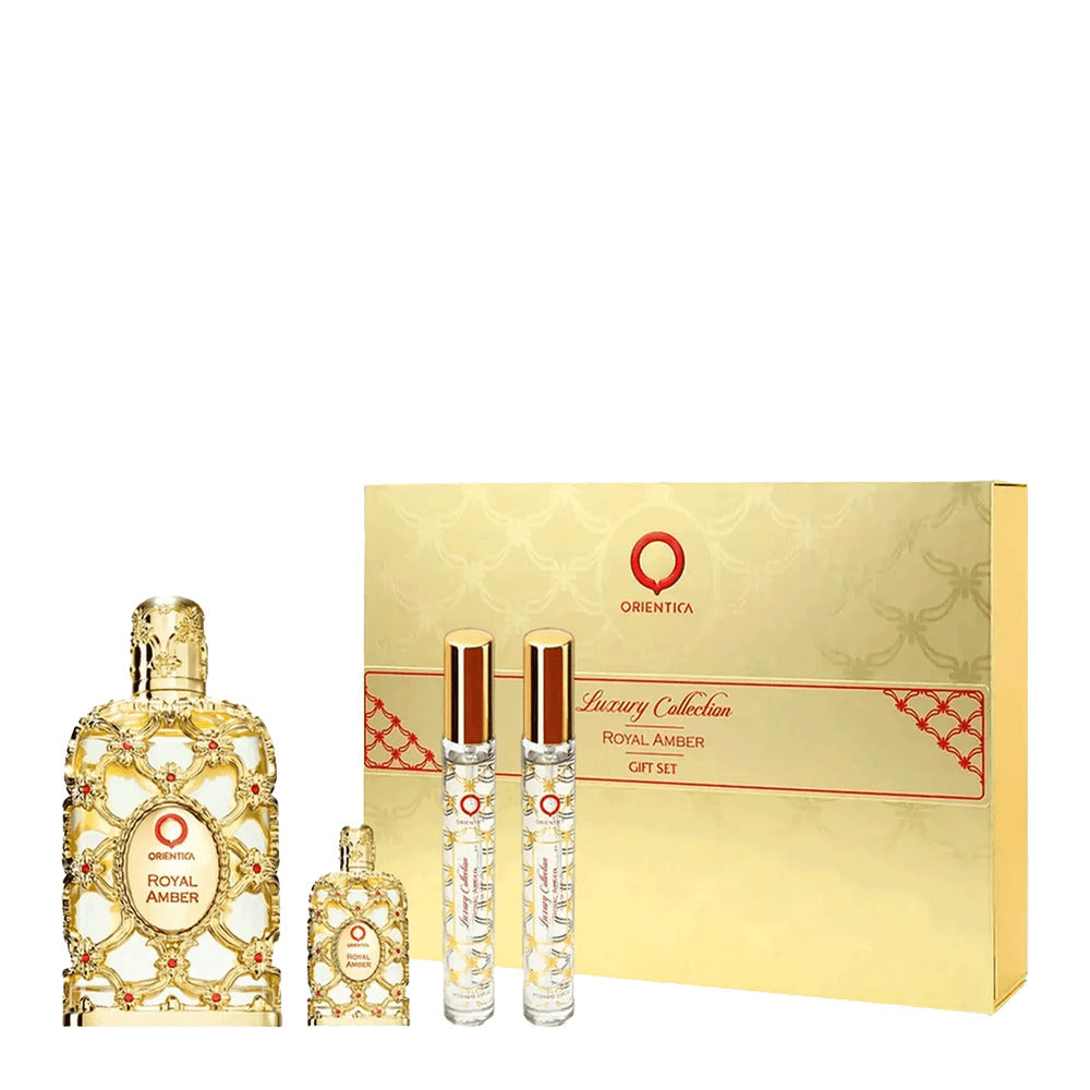 Orientica Royal Amber Eau de Parfum 4 Piece Gift Set Unisex