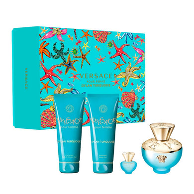 Versace Dylan Turquoise Eau de Toilette 4 Piece Gift Set for Women