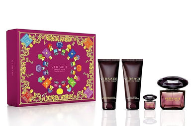 Versace Crystal Noir Eau de Toilette 4 Piece Gift Set for Women