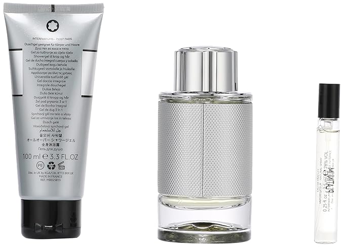 Mont Blanc Explorer Platinum 3 Piece Gift Set Eau de Parfum for Men