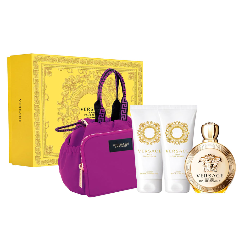 Versace Eros Pour Femme Eau de Parfum 4 Piece Gift Set for Women