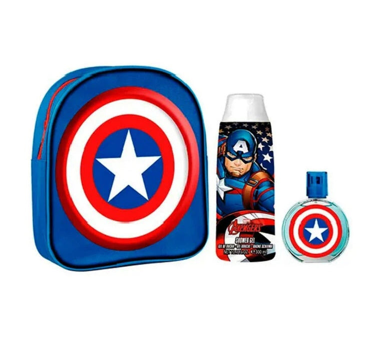 Marvel Captain America Eau de Toilette 3 Piece Gift Set for Kids