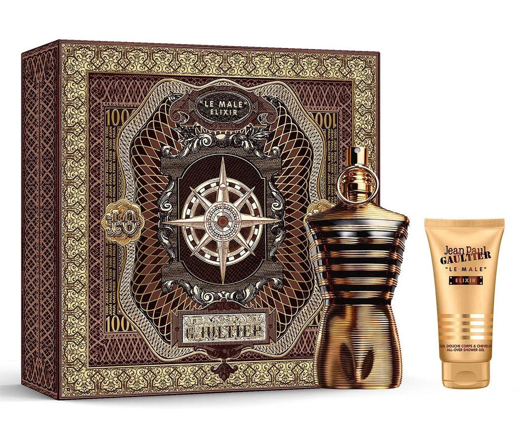 Jean Paul Gaultier Le Male Elixir 2 Piece Gift Set Parfum for Men