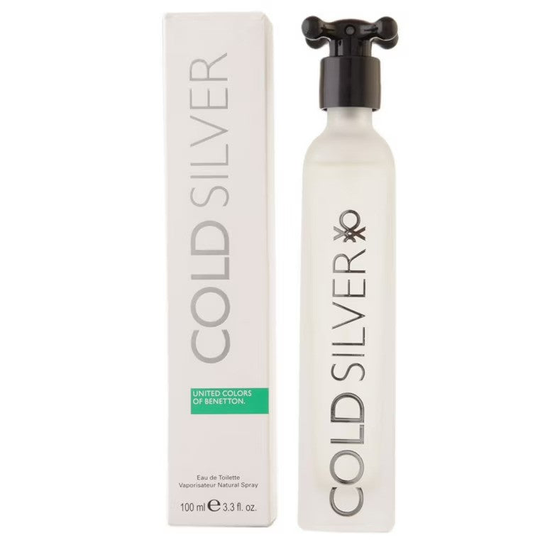Benetton Cold Silver Eau De Toilette for Men