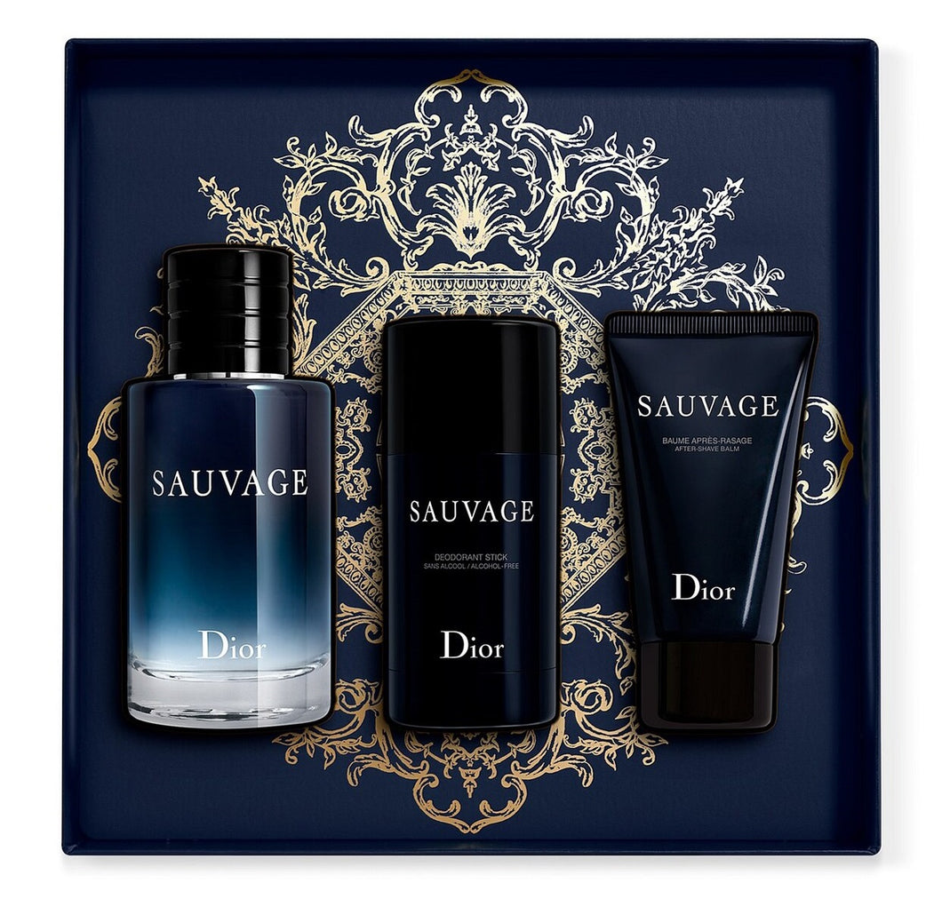 Dior Sauvage Eau de Toilette 3 Piece Gift Set for Men