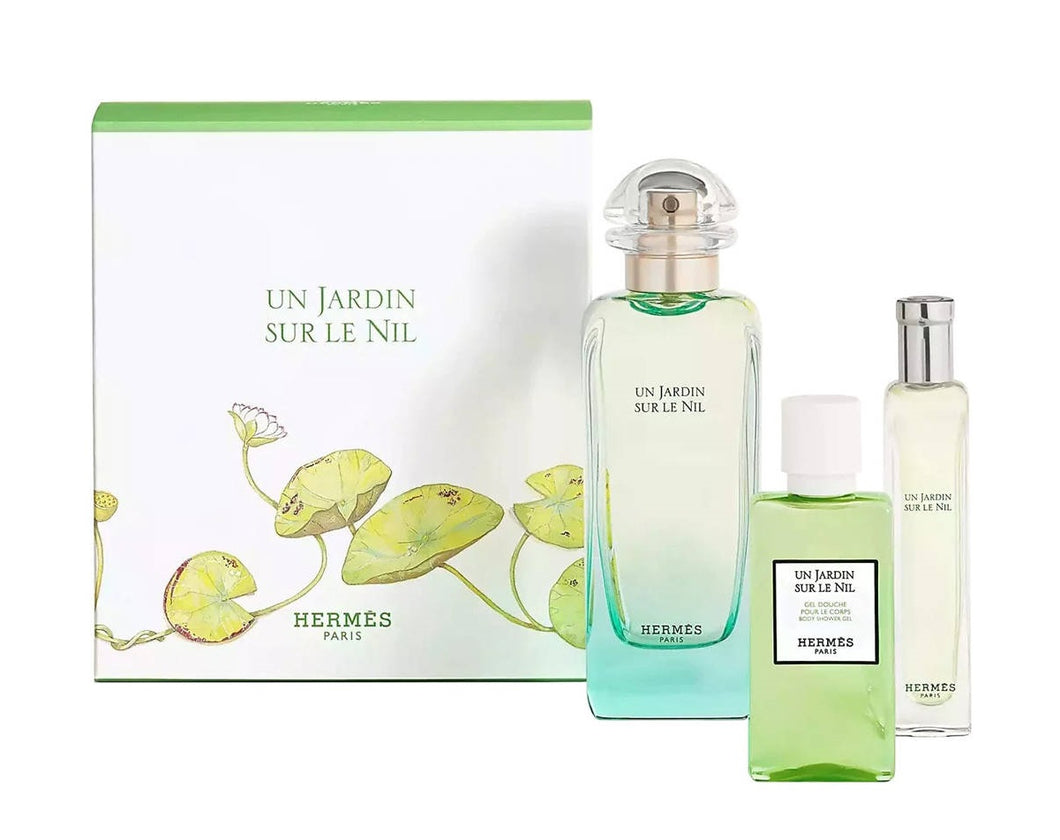 Hermes Un Jardin sur le Nil Eau de Toilette 3 Piece Gift Set Unisex