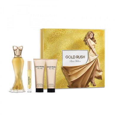 Paris Hilton Gold Rush Eau de Parfum 4 Piece Gift Set for Women