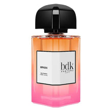 BDK Parfums Impadia Eau de Parfum bottle for women, pink gradient glass with black cap