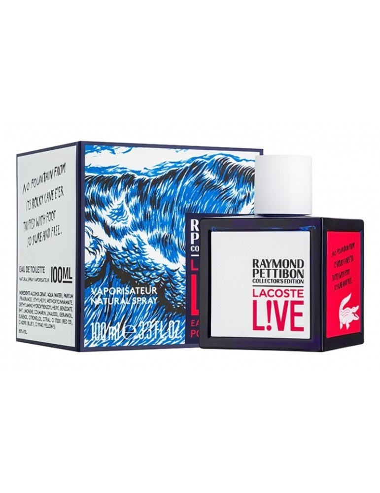 Lacoste L!VE Raymond Pettibon Edition Eau de Toilette for Men