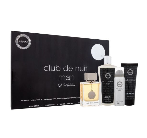 Armaf Club de Nuit Man Eau de Toilette 4 Piece Gift Set for Men