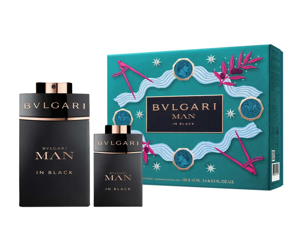Bvlgari Man in Black Eau de Parfum 2 Piece Gift Set for Men