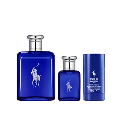 Ralph Lauren Polo Blue 3 Piece Set Eau de Toilette for Men