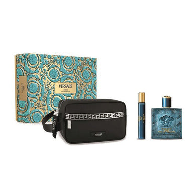 Versace Eros Eau de Toilette 3 Piece Gift Set for Men