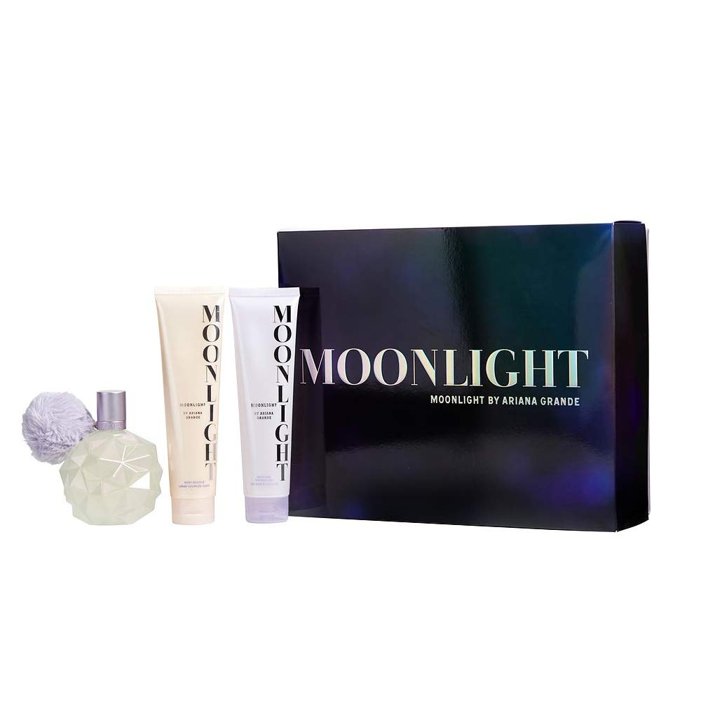 ARIANA GRANDE Ariana grande moon light by ariana grande 3 piece gift set - 3.4 oz eau de parfum spray, 3.4 oz body lotion, 3.4 oz show, 3.4 Fluid Ounce - Fragrance Me Baby