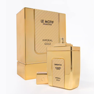 Orientica Le Motif Collection Imperial Gold For Men Eau de Parfum Spray, 2.9 Ounce - Fragrance Me Baby
