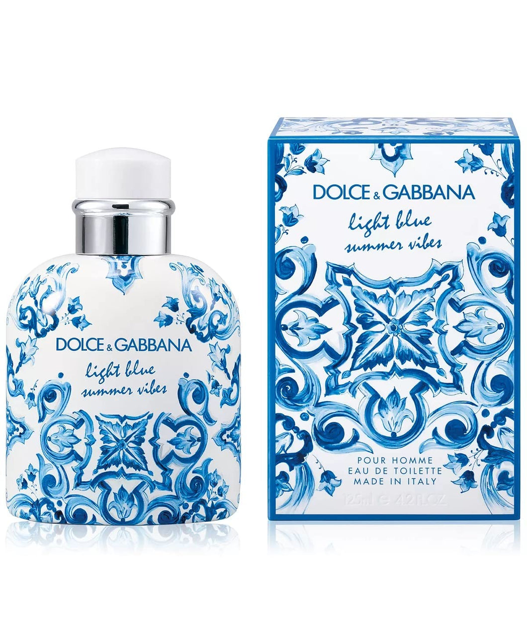 Dolce & Gabbana Light Blue Summer Vibes 4.2 Oz Eau de Toilette for Men - Fragrance Me Baby